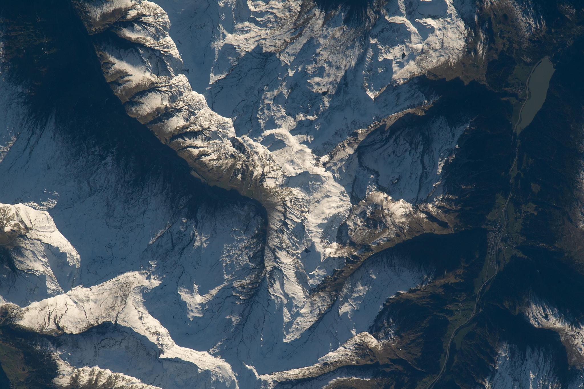 The Swiss Alps As Seen From Orbit