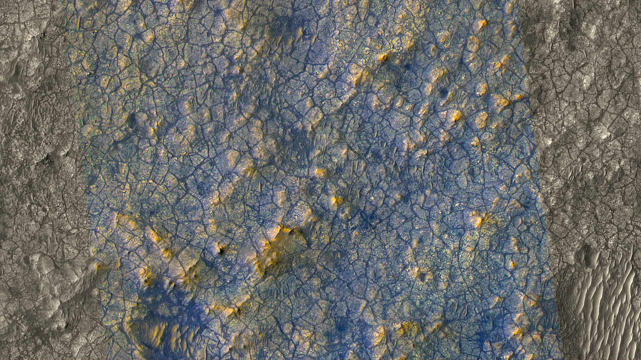 Sediments In Northeast Syrtis Main On Mars