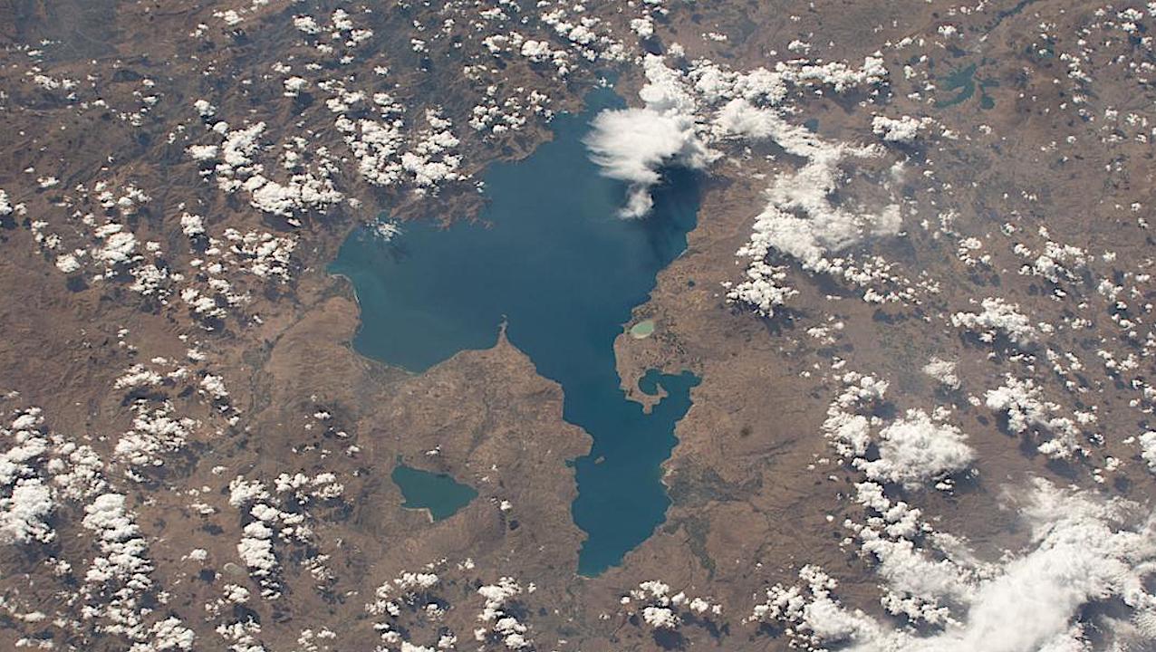 Two Lakes in Türkiye As Seen From Orbit